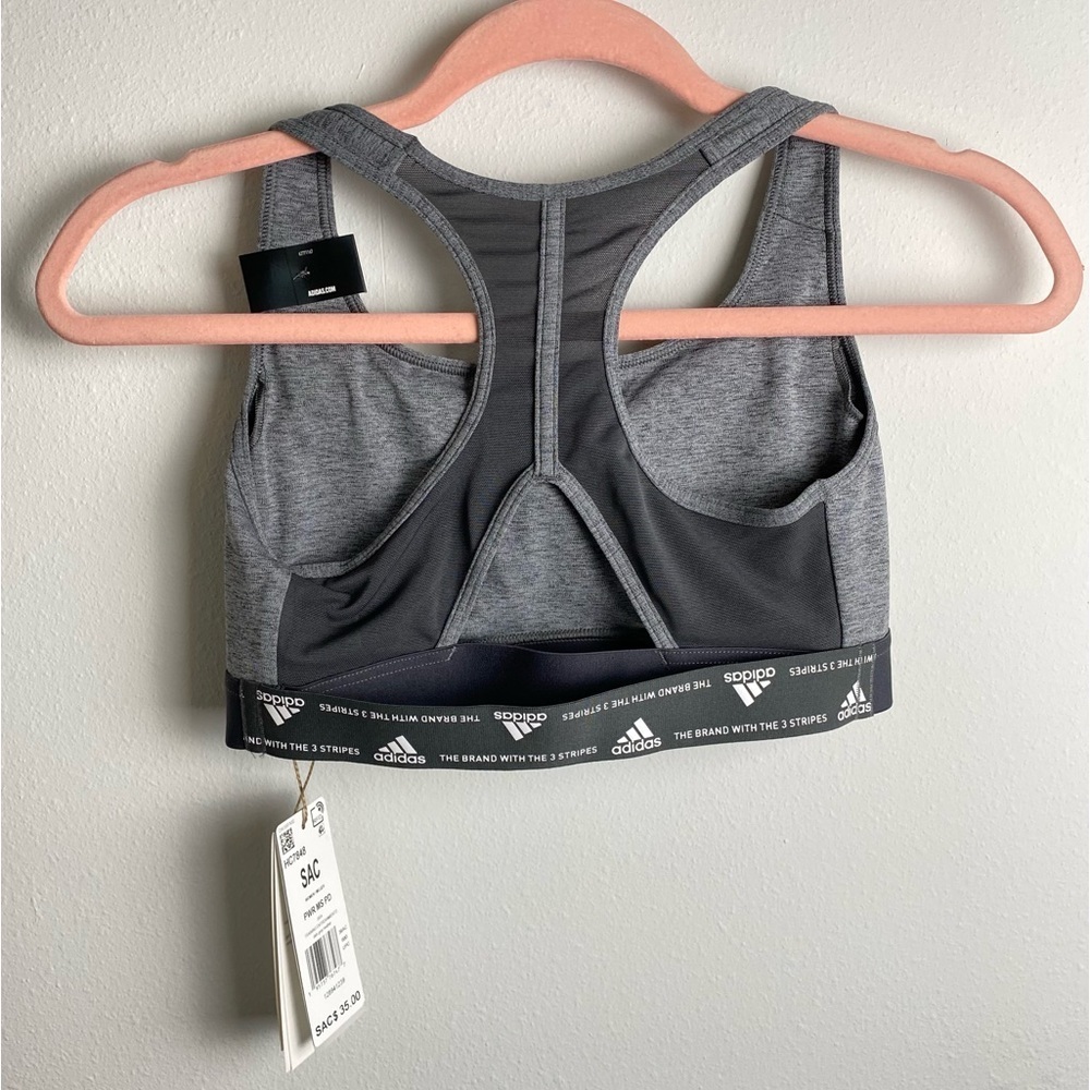 ADIDAS Powerreact Training Medium-Support Bra - Picture 6 of 9